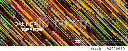 Abstract modern multicolored striped wide background. Abstract modern multicolored striped wide background. 98696439