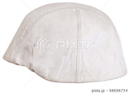 German nazi army helmet with white camouflage cover, type winter, helmet M35, M40, M42. German nazi army helmet with white camouflage cover, type winter, helmet M35, M40, M42. 98696754