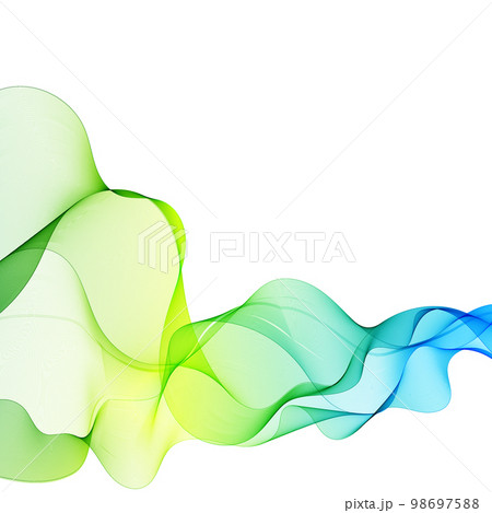 Abstract smooth color wave vector. Curve flow motion illustration. eps 10 98697588