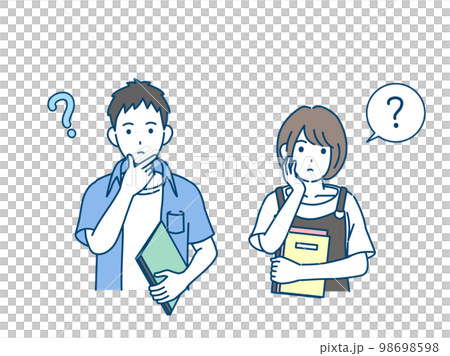 男女大學生思考圖解 98698598