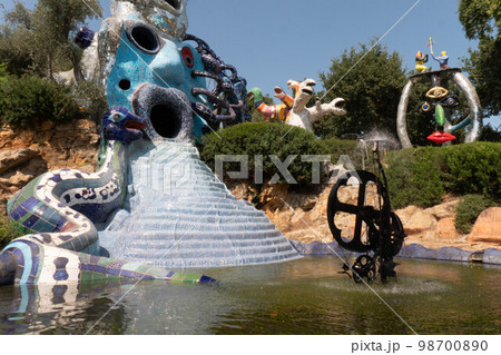 The Tarot Garden in Capalbio in Tuscany, Italy The Tarot Garden in Capalbio in Tuscany, Italy 98700890