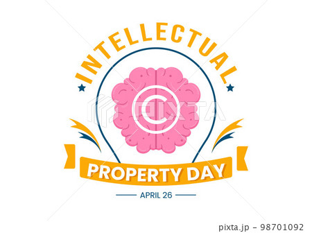 World Intellectual Property Day Illustration with Creativity and Light Bulb Idea for Web Banner or Landing Page in Flat Cartoon Hand Drawn Templates 98701092