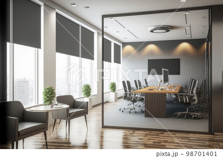 Modern office interior design. Contemporary workspace for creative business. 98701401