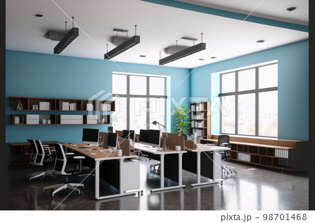 Modern office interior design. Contemporary workspace for creative business. 98701468