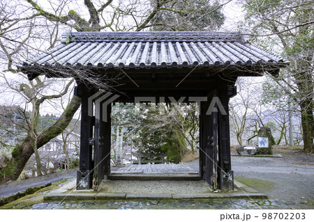 冬の秋月城跡（福岡県朝倉市） 98702203