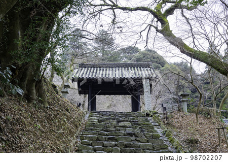 冬の秋月城跡（福岡県朝倉市） 98702207