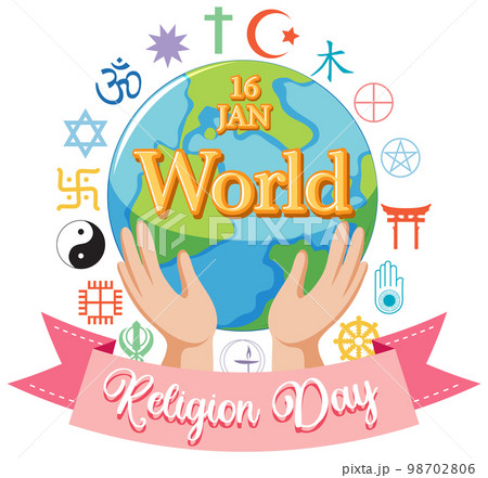 World religion day banner design 98702806