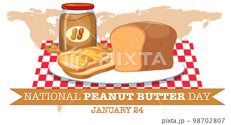 National Peanut Butter banner design 98702807