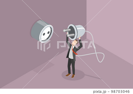 3D Isometric Flat Vector Conceptual Illustration of Self-charging 3D Isometric Flat Vector Conceptual Illustration of Self-charging 98703046