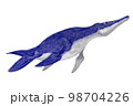 トリナクロメナム　鋭い歯を持つ小型の魚竜類　海のラプトル 98704226