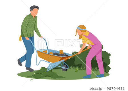 Flat Garden Composition 98704451