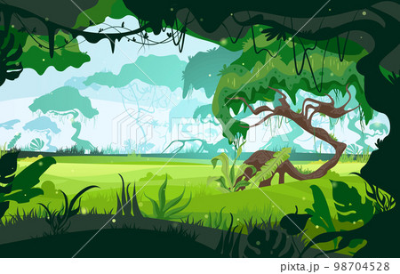 Jungle Landscape Illustration 98704528