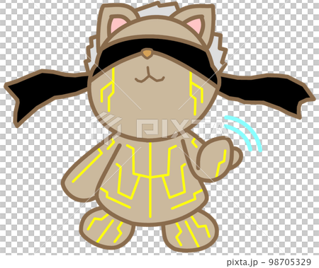 A fistfighter bear engraved with a yellow magical emblem. A fistfighter bear engraved with a yellow magical emblem. 98705329