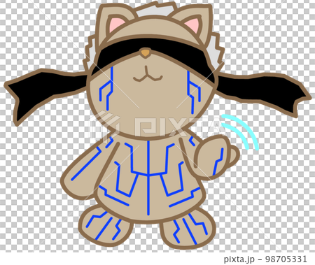 A fistfighter bear engraved with a blue magical pattern. A fistfighter bear engraved with a blue magical pattern. 98705331