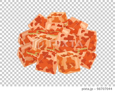 カクテキキムチの漬物のイラスト カクテキキムチの漬物のイラスト 98707044