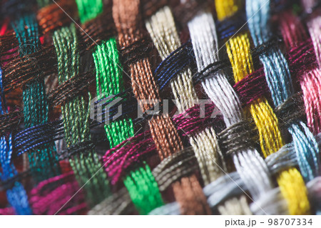Colorful woven sewing threads 98707334