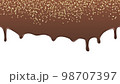 横にリピートできる流れる茶色の液体1c 98707397