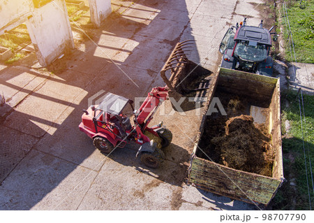 Excavator shovel working 98707790