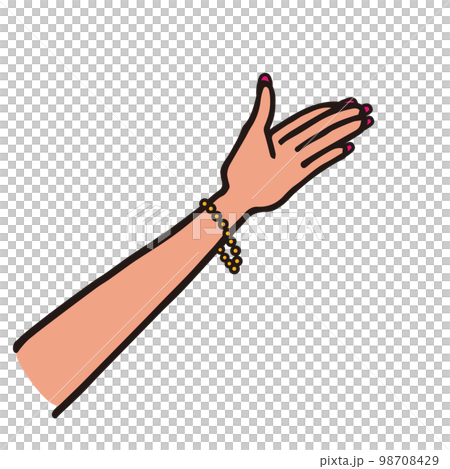 Body parts Palm illustration material Body parts Palm illustration material 98708429