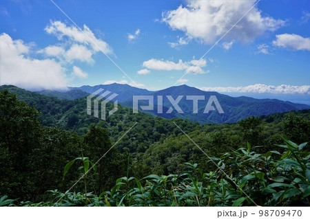 狩場山からの南方面の山々 98709470