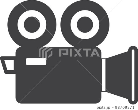 movie camera illustration in minimal style 98709571