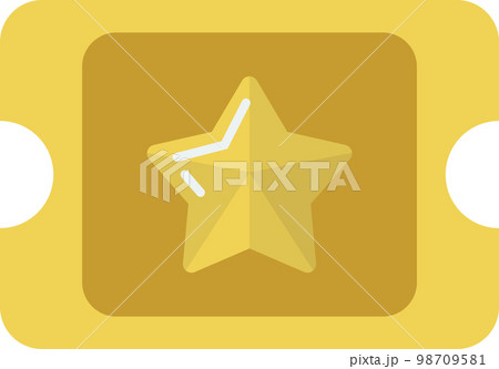 movie tickets with stars illustration in minimal style 98709581
