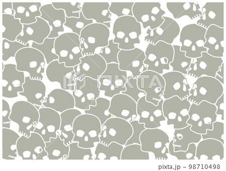 頭蓋骨　髑髏　骸骨　 98710498
