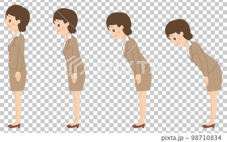 OL中年横向き 98710834