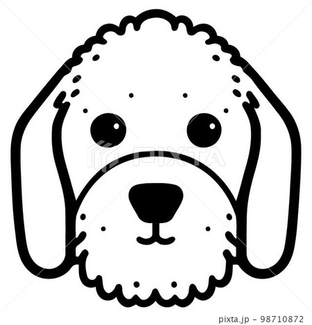 Cute dog domestic animal head 98710872