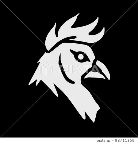 chicken bird animal head hen seen from the side 98711359