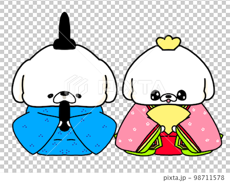 可愛的北京人偶 Hinamatsuri 可愛的北京人偶 Hinamatsuri 98711578