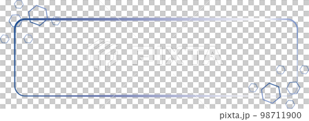 Hexagon motif frame Hexagon motif frame 98711900