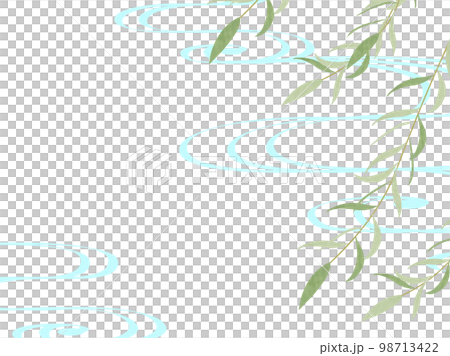 Willow and running water frame 98713422