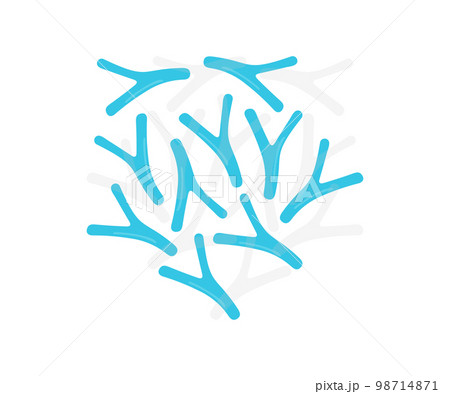 Bacteria Bifidobacterium, gram-positive anaerobic rod-shaped bacteria which are part of normal flora of human intestine logo design. Probiotic, Microbiology science and medicine vector design and ill Bacteria Bifidobacterium, gram-positive anaerobic rod-shaped bacteria which are part of normal flora of human intestine logo design. Probiotic, Microbiology science and medicine vector design and ill 98714871