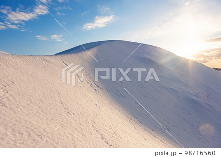 鳥取砂丘の雪景色 鳥取砂丘の雪景色 98716560