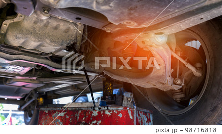 Drain the old oil from the engine through the drain plug. 98716818