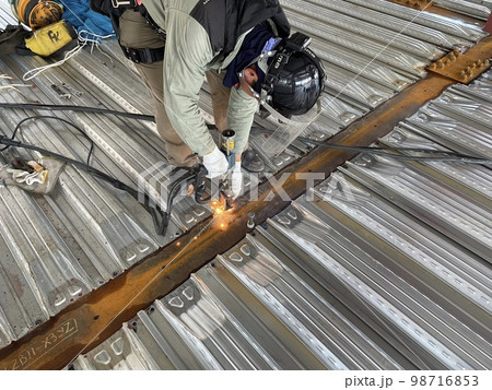 頭付きスタッド施工状況の写真素材 [98716853] - PIXTA