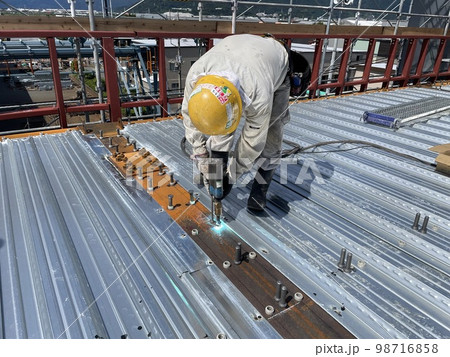 頭付きスタッド施工状況 98716858