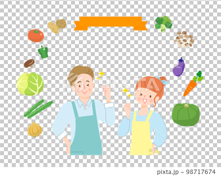 Image illustration material to enjoy cooking with family 98717674