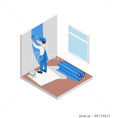 Renovation Painting Walls Composition Renovation Painting Walls Composition 98719823