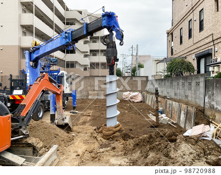 マンション建設現場のボーリング地質調査 98720988