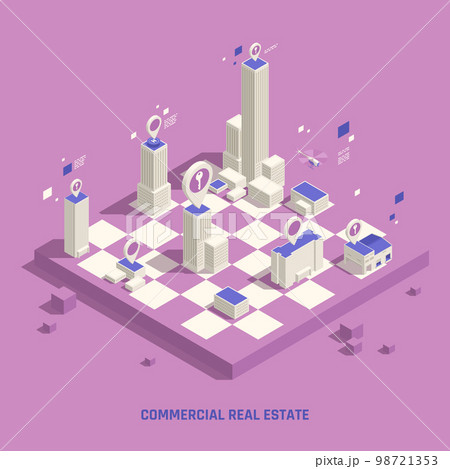 Real Estate Isometric Composition 98721353