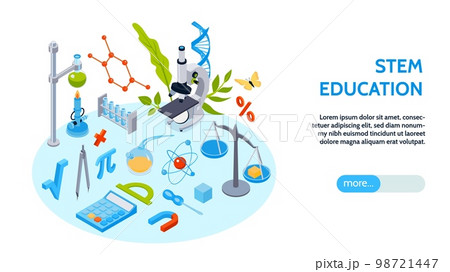 Stem Education Horizontal Banner Stem Education Horizontal Banner 98721447