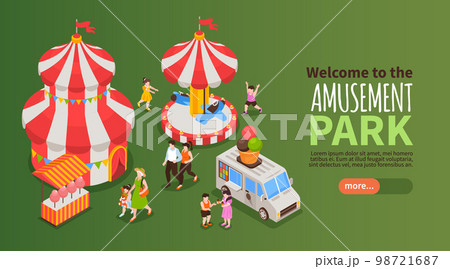 Amusement Park Banner Amusement Park Banner 98721687
