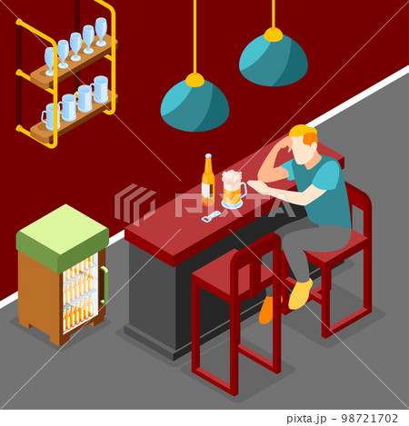 Loneliness Isometric Background 98721702