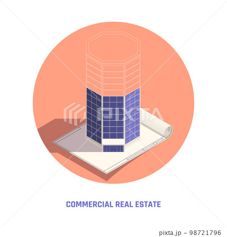 Real Estate Isometric Composition Real Estate Isometric Composition 98721796