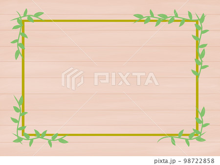 背景　フレーム　木目　フローリング　板　木 98722858