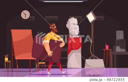 Artist Studio Illustration 98722935