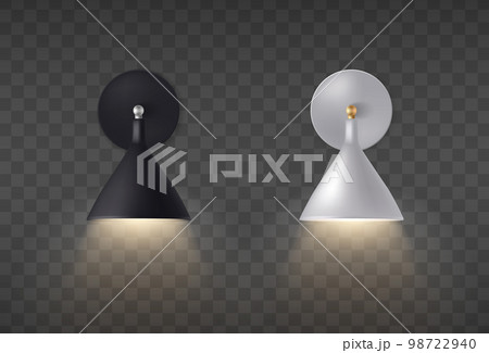 Black And White Sconce Transparent Composition Black And White Sconce Transparent Composition 98722940