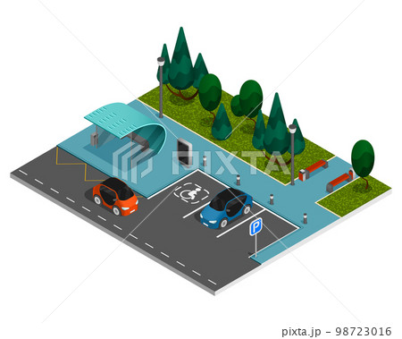 City Constructor Elements Isometric Concept 98723016